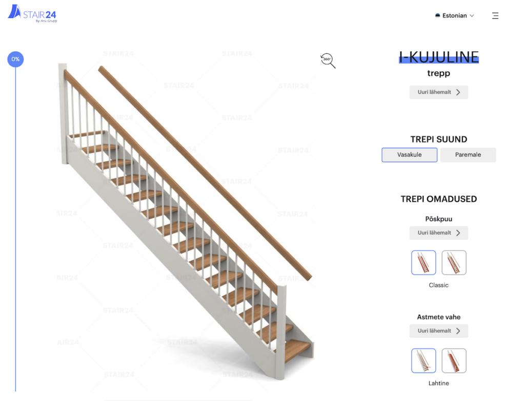 Treppide tellimine internetis - Stair24